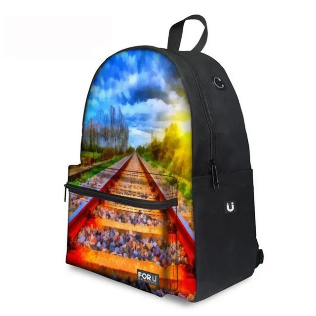 Flower Floral - Middle School Bag