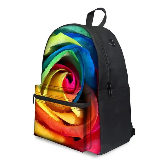 Flower Floral - Middle School Bag