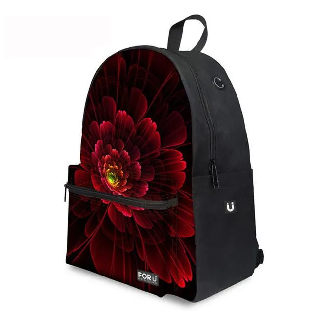 Flower Floral - Middle School Bag