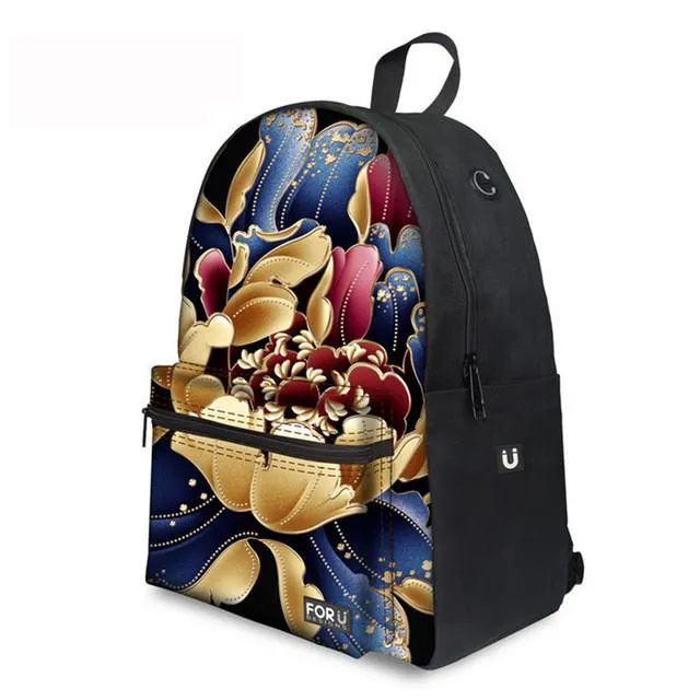 Flower Floral - Middle School Bag