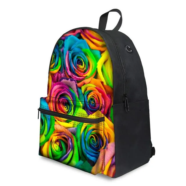 Flower Floral - Middle School Bag