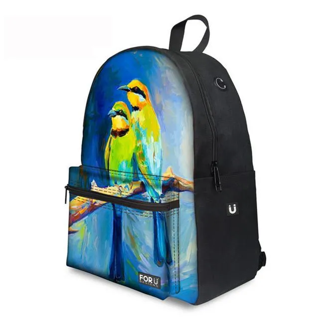 Flower Floral - Middle School Bag