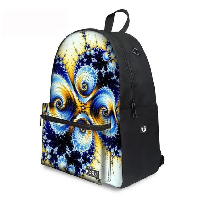 Flower Floral - Middle School Bag