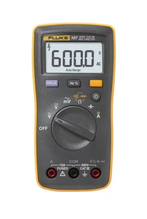 Fluke 107 AC/DC Current Handheld Digital Multimeter by Fluke, Gray