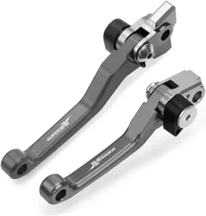 for BETA XTRAINER 2015 2016 2017 2018 Motocross Dirt Bike CNC Aluminum Brake Clutch Levers Foldable Lever Motorcycle Pivot Lever Motorcycle Hand Levers(G)