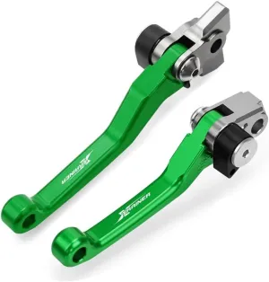 for BETA XTRAINER 2015 2016 2017 2018 Motocross Dirt Bike CNC Aluminum Brake Clutch Levers Foldable Lever Motorcycle Pivot Lever Motorcycle Hand Levers(Green)