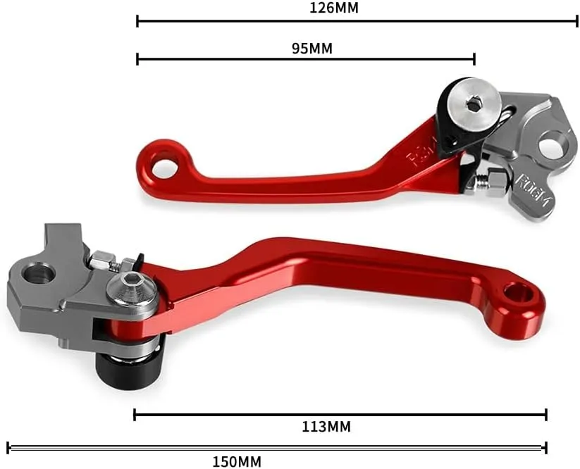 for Hon&da XR400 Motard 2005-2008 2007 Motocross Dirt Bike CNC Aluminum Brake Clutch Levers Foldable Lever Motorcycle Pivot Lever Lever (Color : Green)