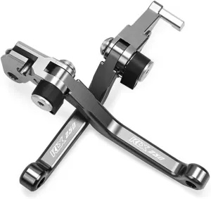 for K&awasaki KLX250 DTRACKER 1993-1997 Motocross Dirt Bike CNC Aluminum Brake Clutch Levers Foldable Lever Motorcycle Pivot Lever Lever Handle(G)