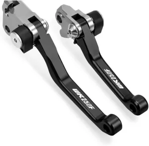 for Yama&ha WR250F WR 250F 2001-2015 2014 2013 2012 Motocross Dirt Bike CNC Aluminum Brake Clutch Levers Foldable Lever Motorcycle Pivot Lever Lever Handle(Black)