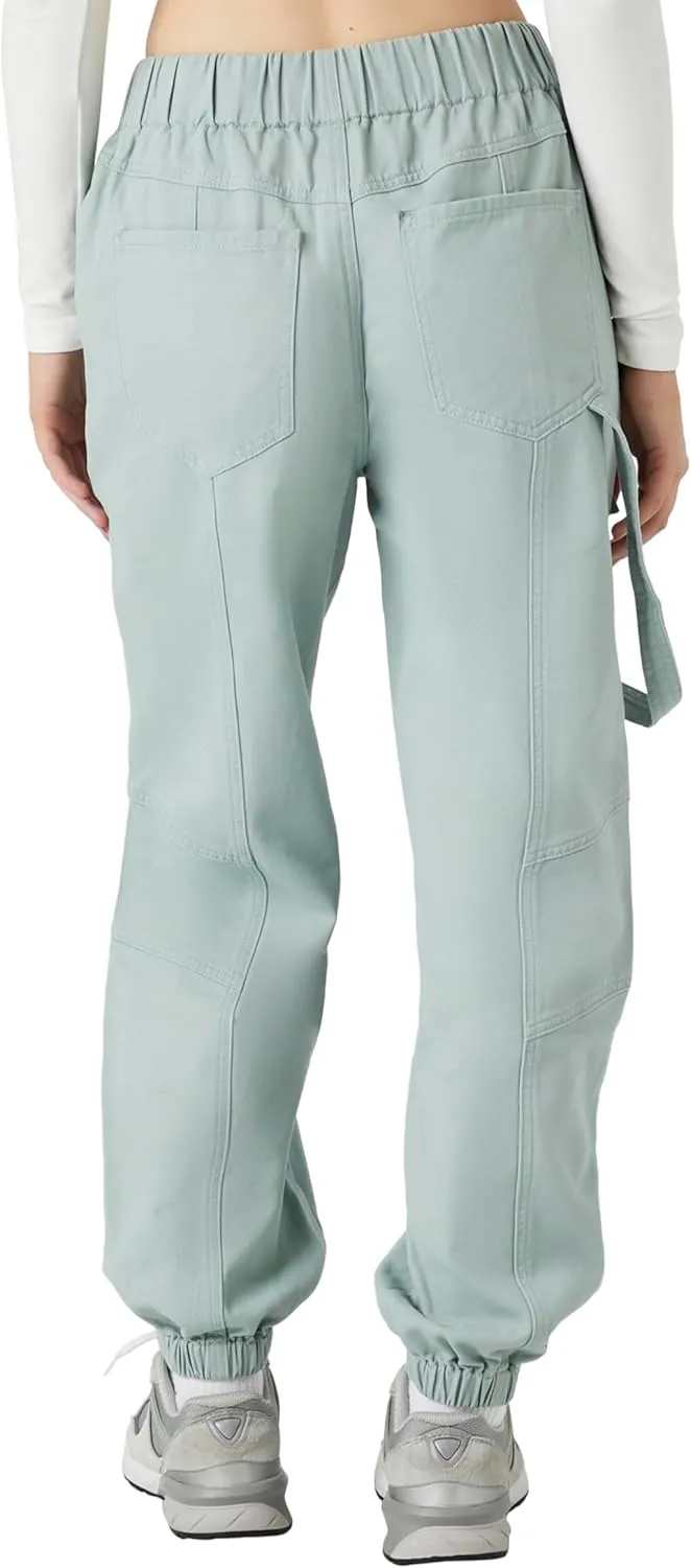 Forever 21 Women's Twill Cargo Joggers