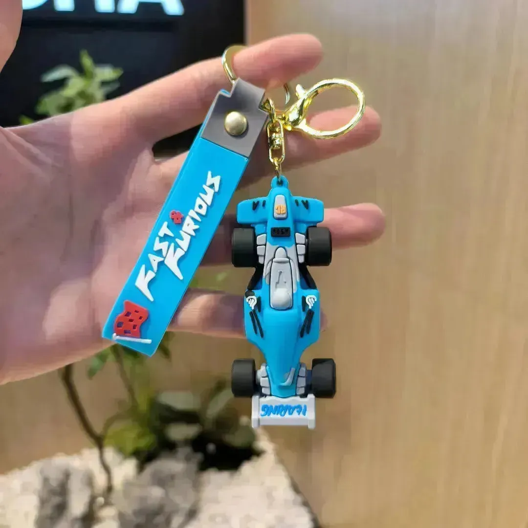 Formula 1 Racing Car 3D Keychain