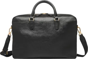 Fossil Men's Asher Leather Messenger Laptop Bag