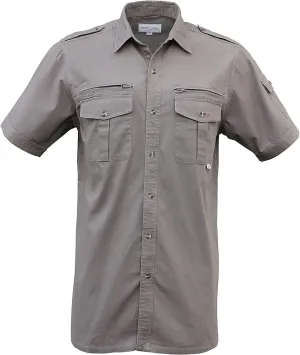 Foxfire Thunder River Gear Short Sleeve Cotton Travel Safari Passport Shirt