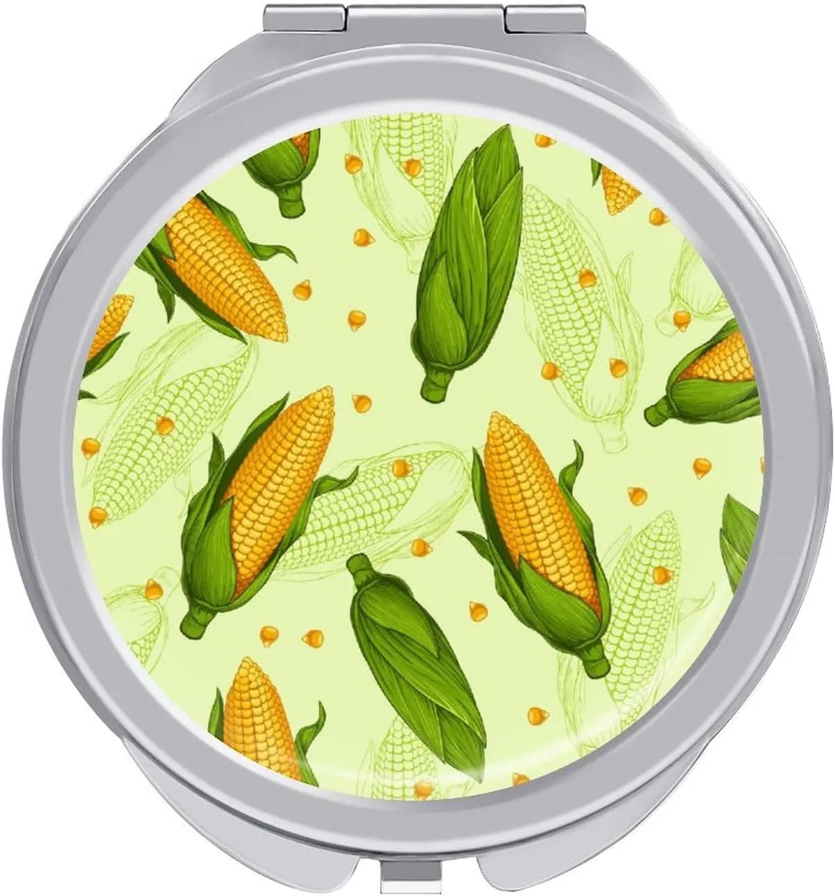 Fresh Corn Compact Mirror Pocket Travel Makeup Mirror Small Folding Portable Handheld Mirror