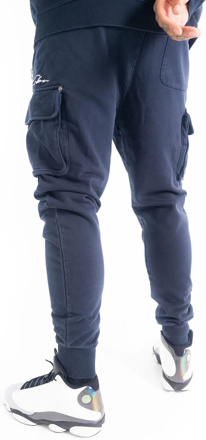 Fubu Men's Signature Washed Utility Jogger