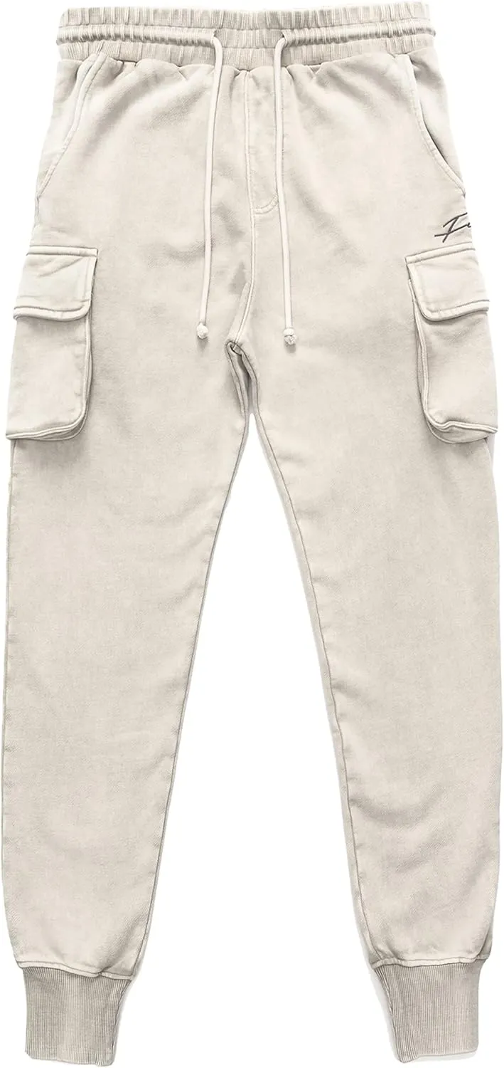 Fubu Men's Signature Washed Utility Jogger