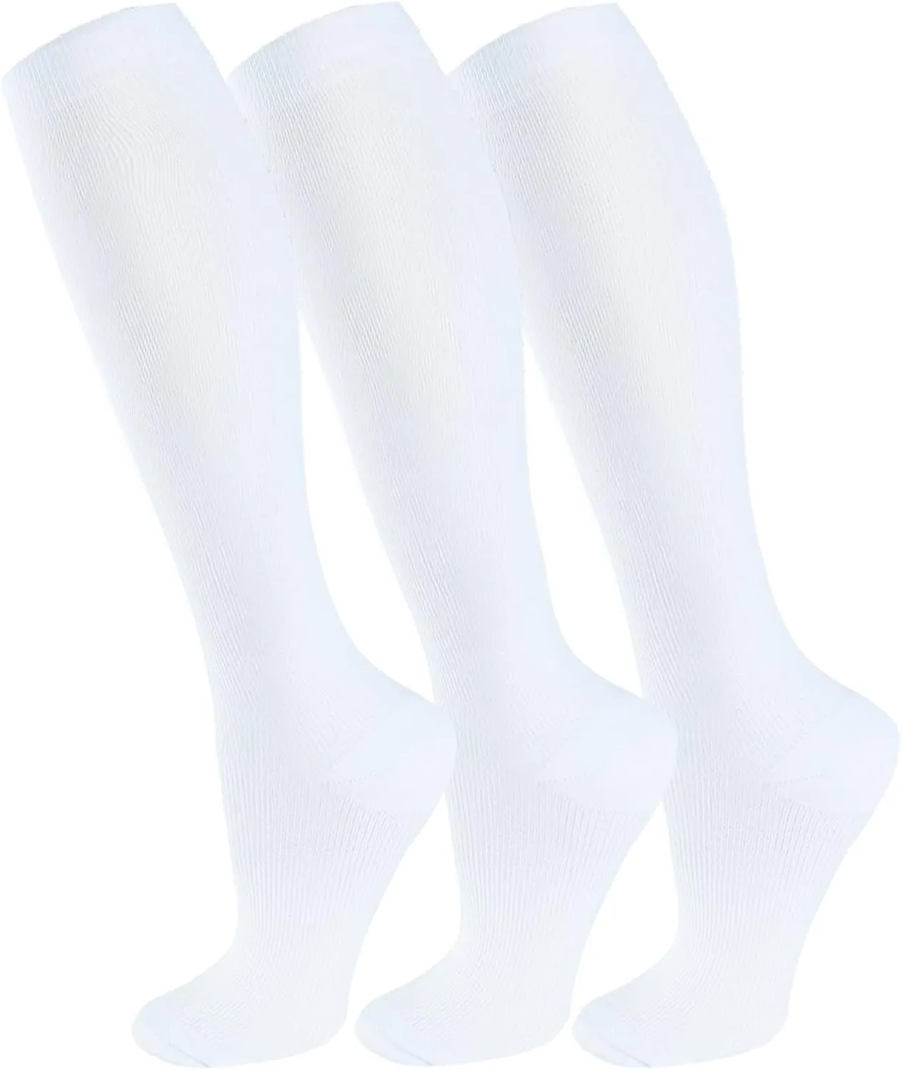 FuelMeFoot 3 Pack Copper Compression Socks - Compression Socks Women & Men Circulation - Best for Medical,Running,Athletic