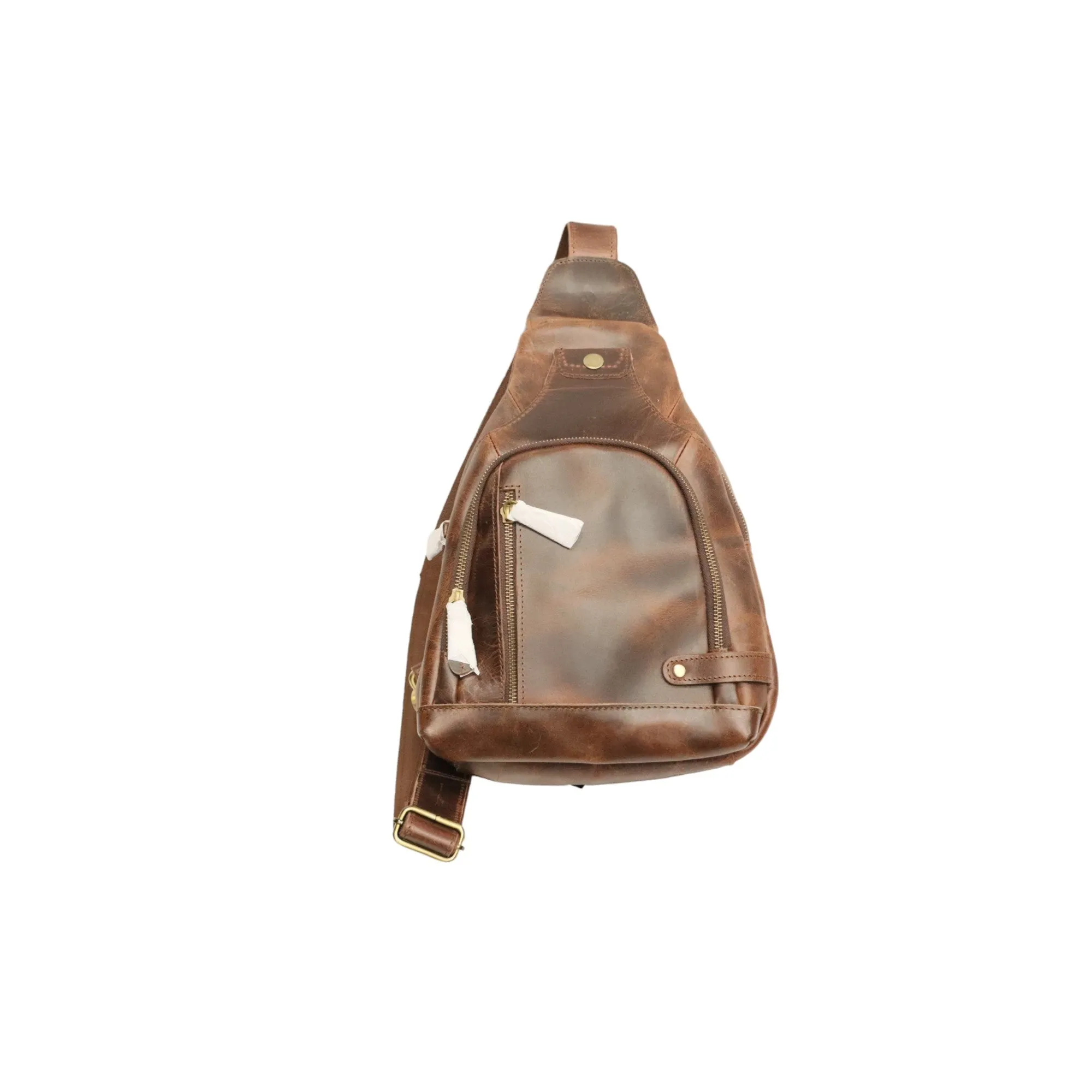 Full Grain Leather Sling Bag Crossbody Chestpack