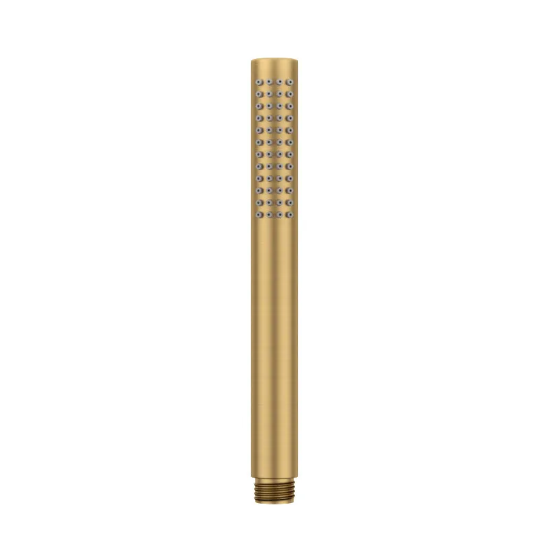 G#1(Gold) Norico Brass Round Brushed Gold Handheld Shower Only
