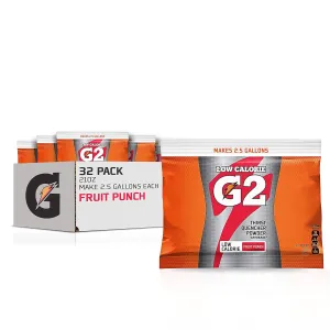 Gatorade Powder Bag Fruit Punch, 21 Ounce (Pack of 32)