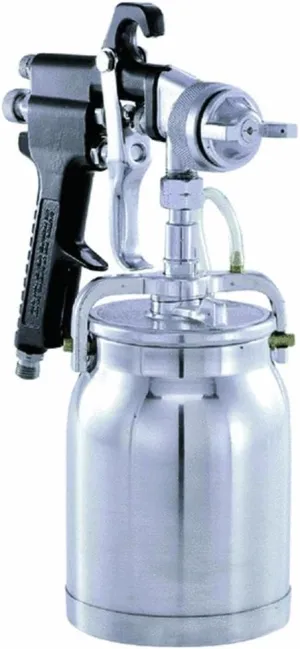 General Purpose Paint Sprayer Gun - Pattern and Fluid Control handheld Sprayer w/ 32-ounce Anti-Drip Canister (Campbell Hausfeld DH650001AV)