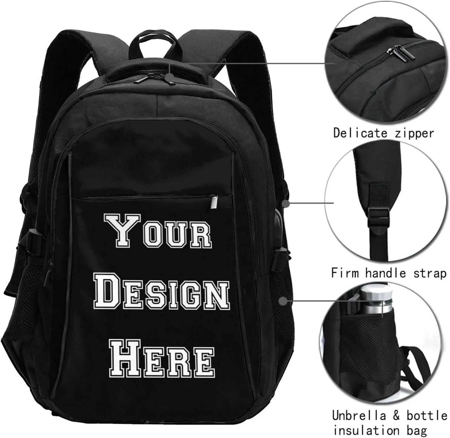 Generic Custom Backpack Large-capacity Casual Travel Laptop Bag Design Text Photo Logo Personalized Backpack,Extra Large