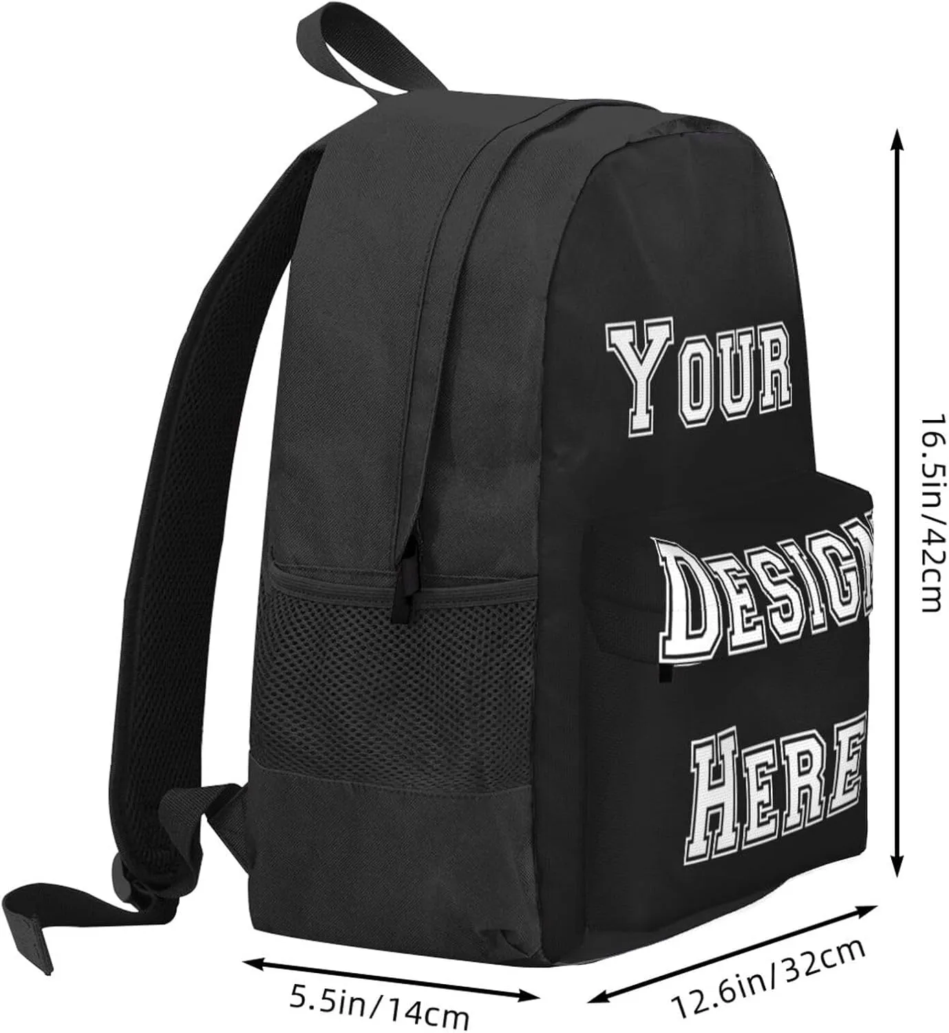 Generic Custom Backpack Large-capacity Casual Travel Laptop Bag Design Text Photo Logo Personalized Backpack,Medium