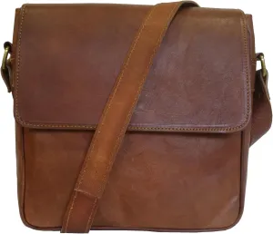 Genuine Leather Crossbody Bag Brown Buckle Girls Shoulder Bag Vintage Messenger Bag Handcrafted Style Purse Men | Gift for him