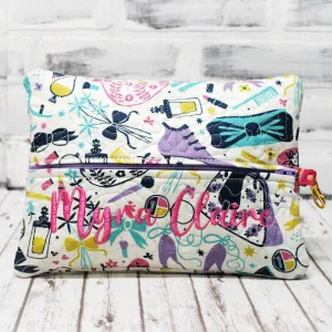 Girly Accessories Personalized Quilted Pouch