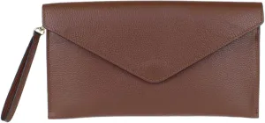Girly HandBags Womens Italian Genuine Leather Envelope Clutch Bag