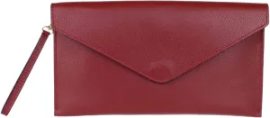 Girly HandBags Womens Italian Genuine Leather Envelope Clutch Bag