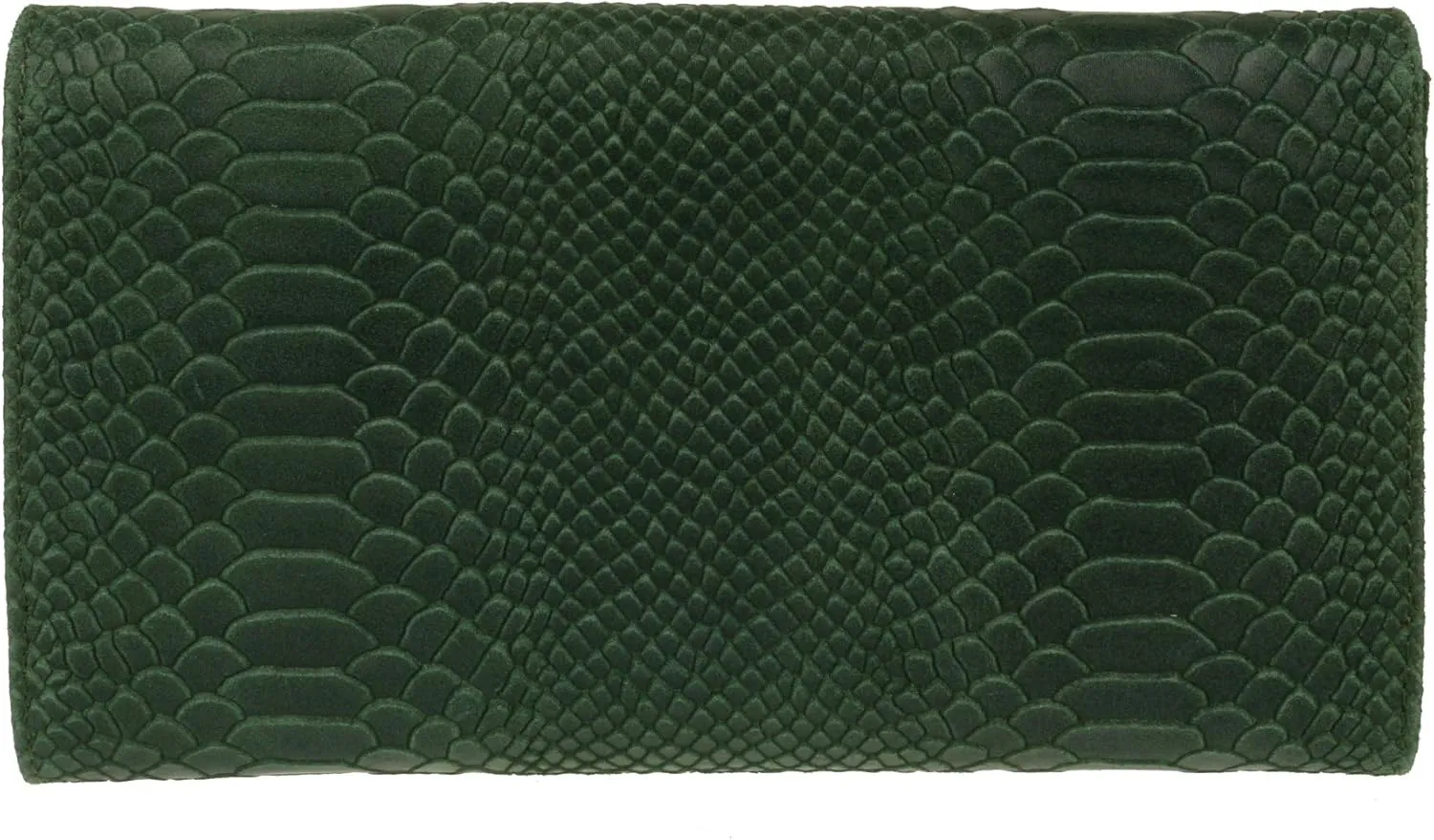 Girly HandBags Womens Italian Leather Snake Print Suede Clutch Bag