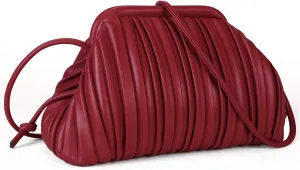 GLITZALL Clutch Purse and Dumpling Bag for Women,Designer Cloud Handbag and Ruched Bag with Detachable Shoulder Strap
