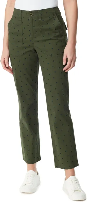 Gloria Vanderbilt Women's Utility Patch Pocket Straight Leg Pant Standard