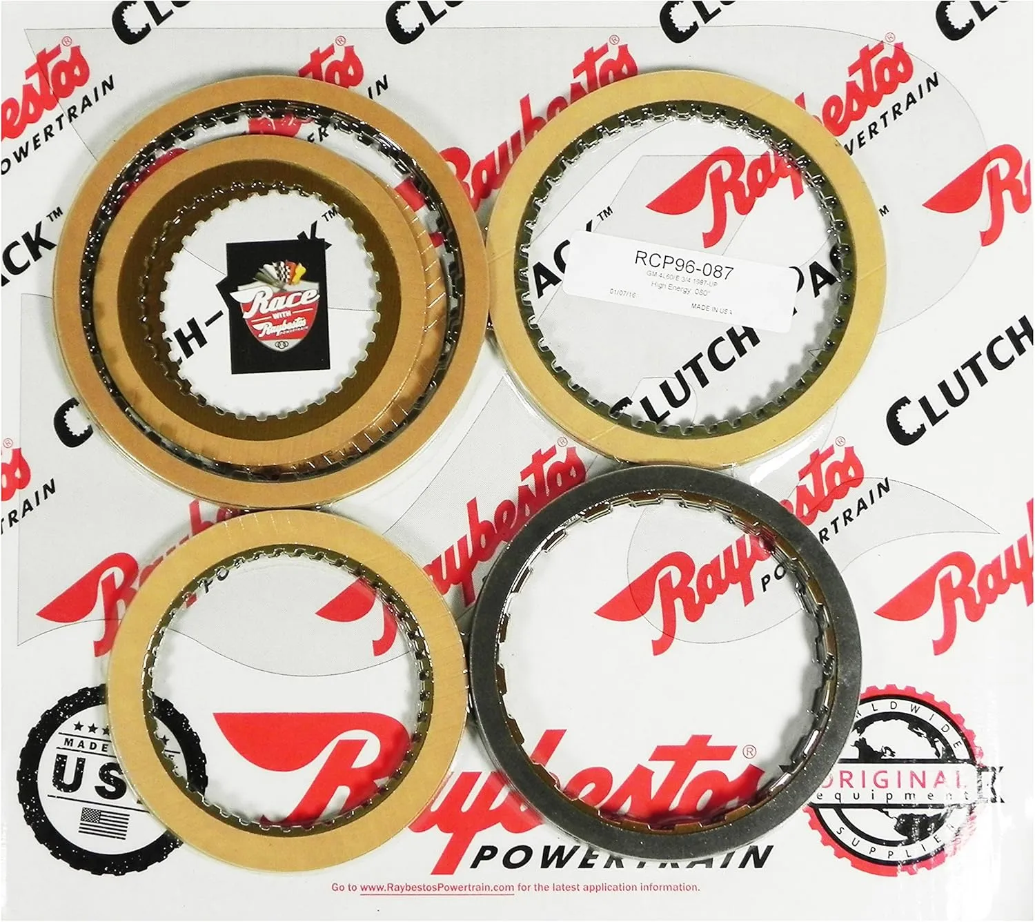 GM 4L60/E with High Energy 3-4 Clutch Friction Clutch Pack - RCP96-087