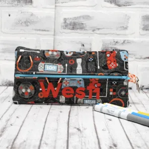 Go Game Controller Personalized Quilted Pouch