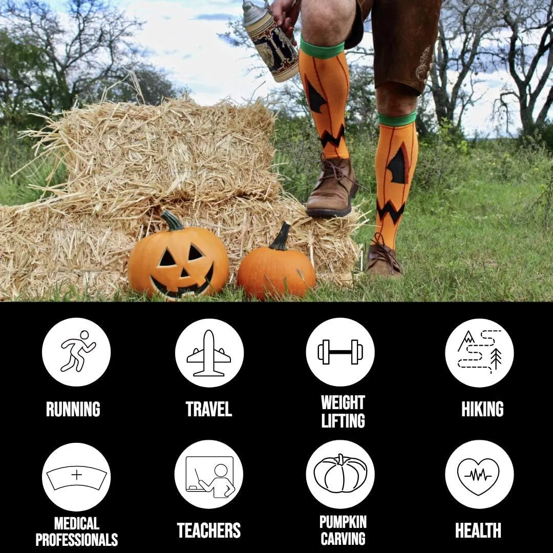 Go2Socks Holiday Compression Socks | Women Men Nurses Runners | 15-20 mmHg Medical Stockings