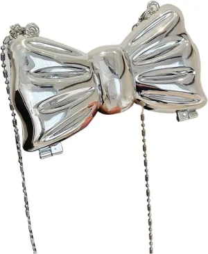 GORGLITTER Women's Bow Purse Mini Crossbody Evening Bag for Wedding Party Prom