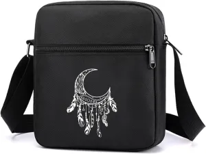 Gothic Crossbody Bag Mini Messenger Bags Goth purse With Adjustable Straps