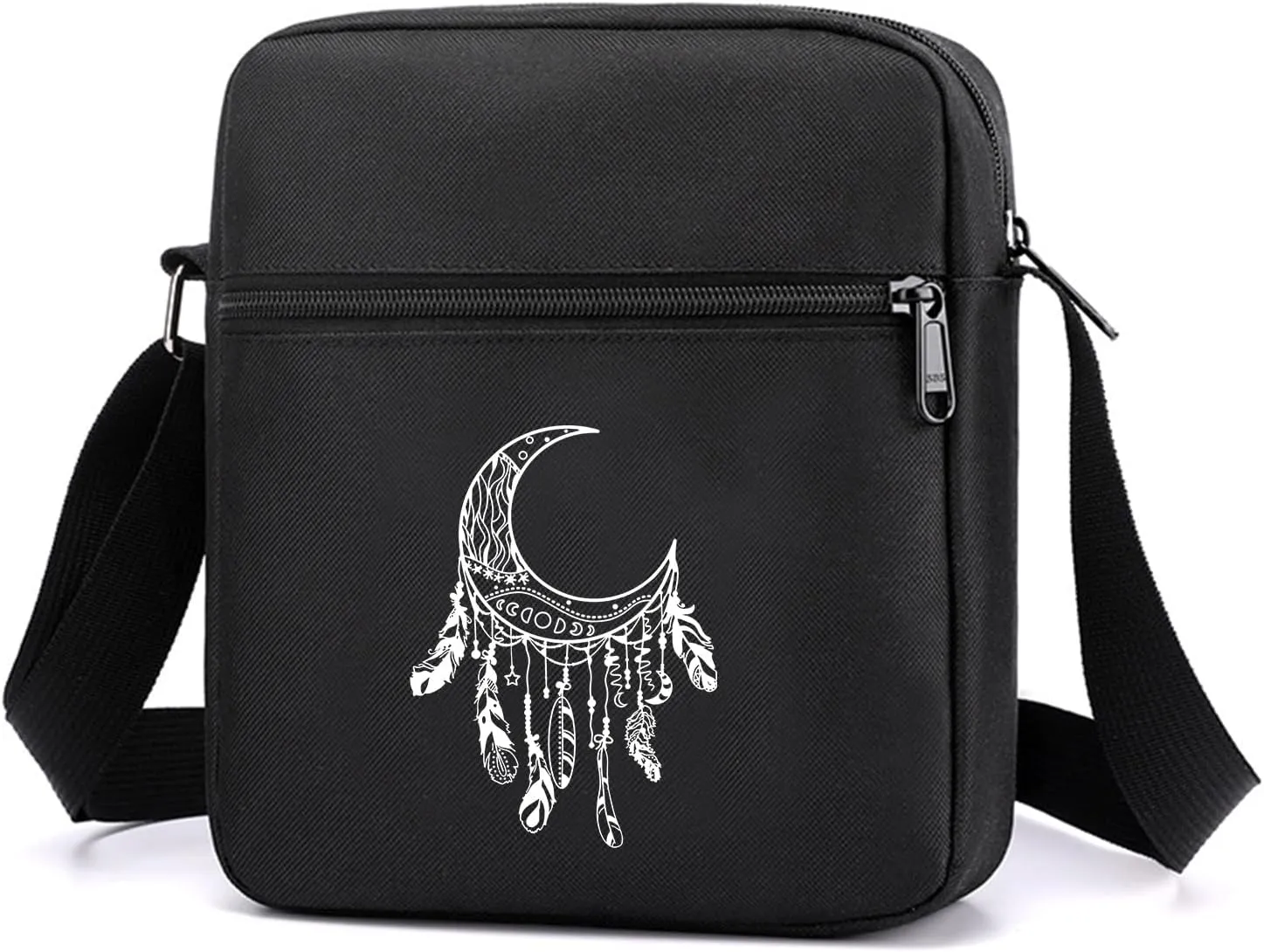 Gothic Crossbody Bag Mini Messenger Bags Goth purse With Adjustable Straps