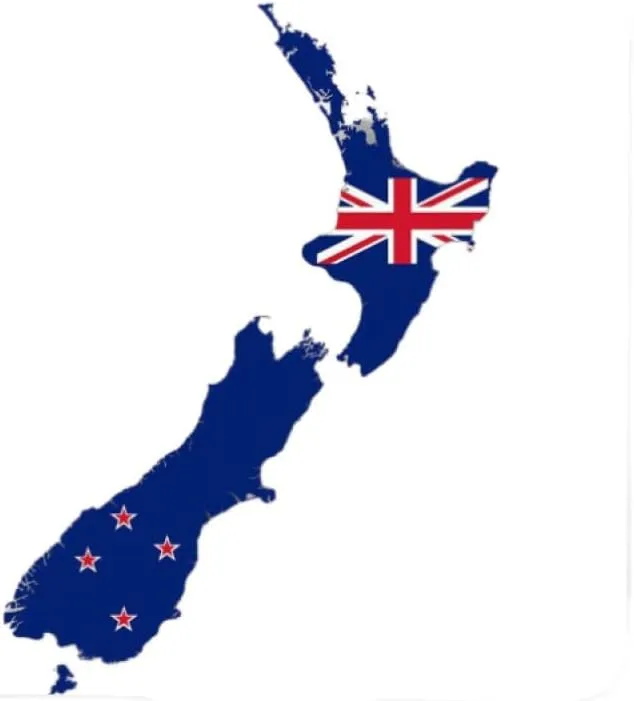 GOYMFKM Hand Held Mirror with Handle for Makeup, Novelty New Zealand Map National Flag Hand Mirror for Shaving, Travel Portable Vanity Mirror for Women White 12×22Cm