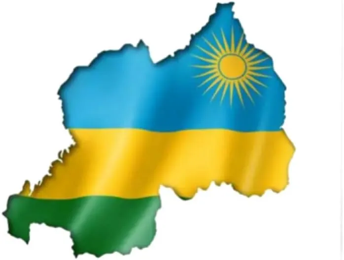 GOYMFKM Novelty Republic of Rwanda Map National Flag Hand Mirror - Hairdressers Mirror for Barbers & Salon - Makeup Handheld Mirror with Handle for Travel White 12×22Cm