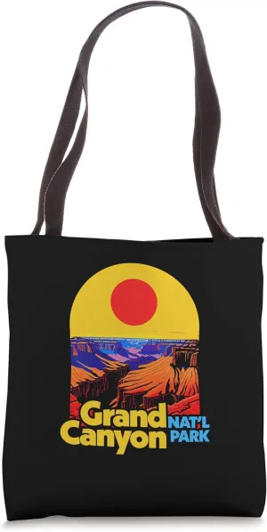 Grand Canyon National Park Vintage Retro Outdoor Lover 80s Tote Bag
