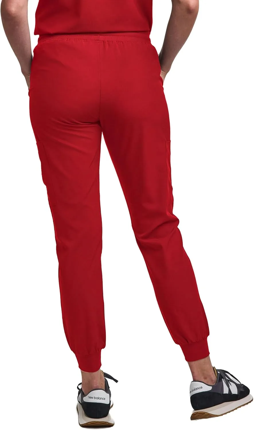 Green Town Scrubs for Women Scrub Set - Jogger Pant and Tuck-in V-Neck Top, 5 Pockets, Yoga Waistband, Nursing Uniform