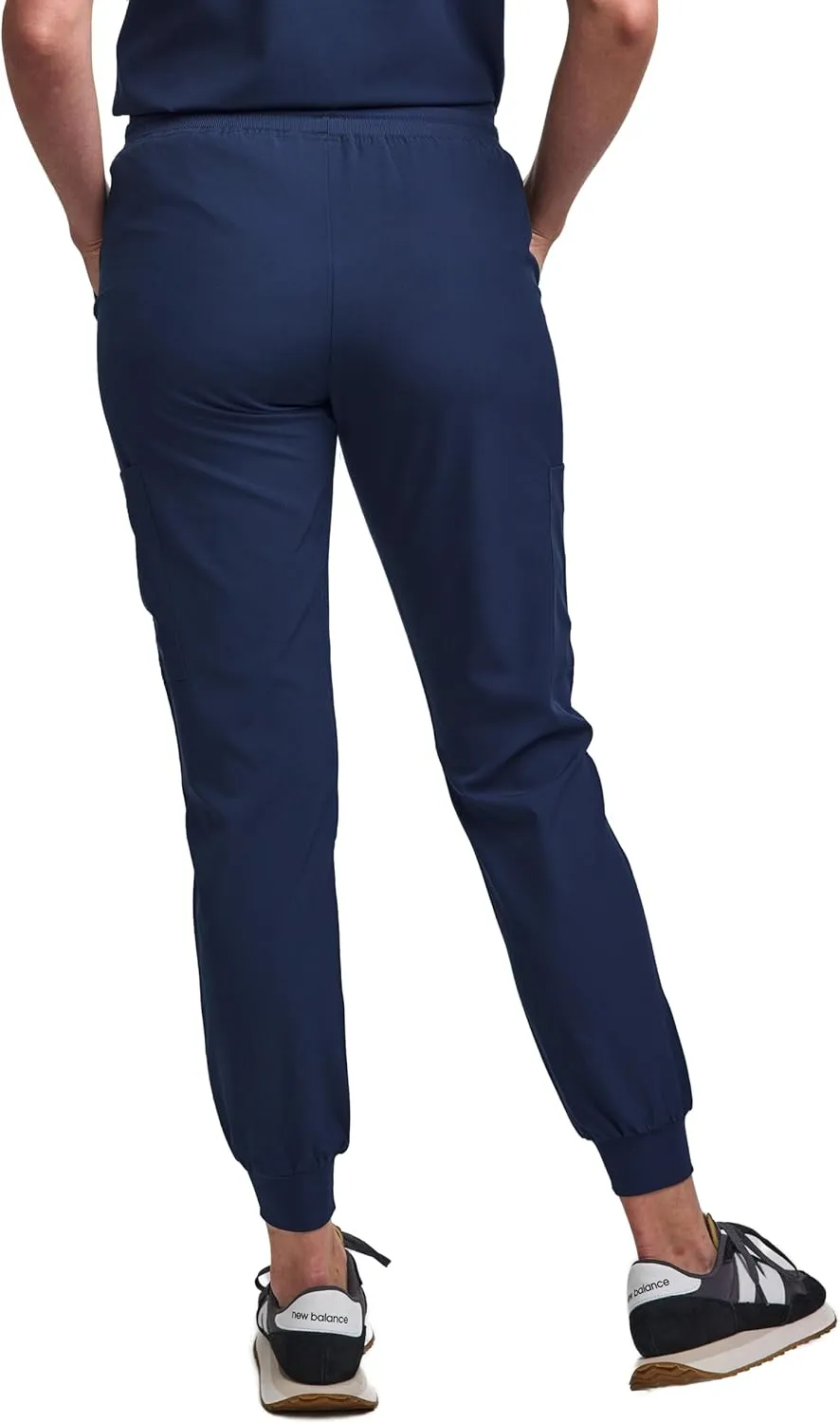 Green Town Scrubs for Women Scrub Set - Jogger Pant and Tuck-in V-Neck Top, 5 Pockets, Yoga Waistband, Nursing Uniform
