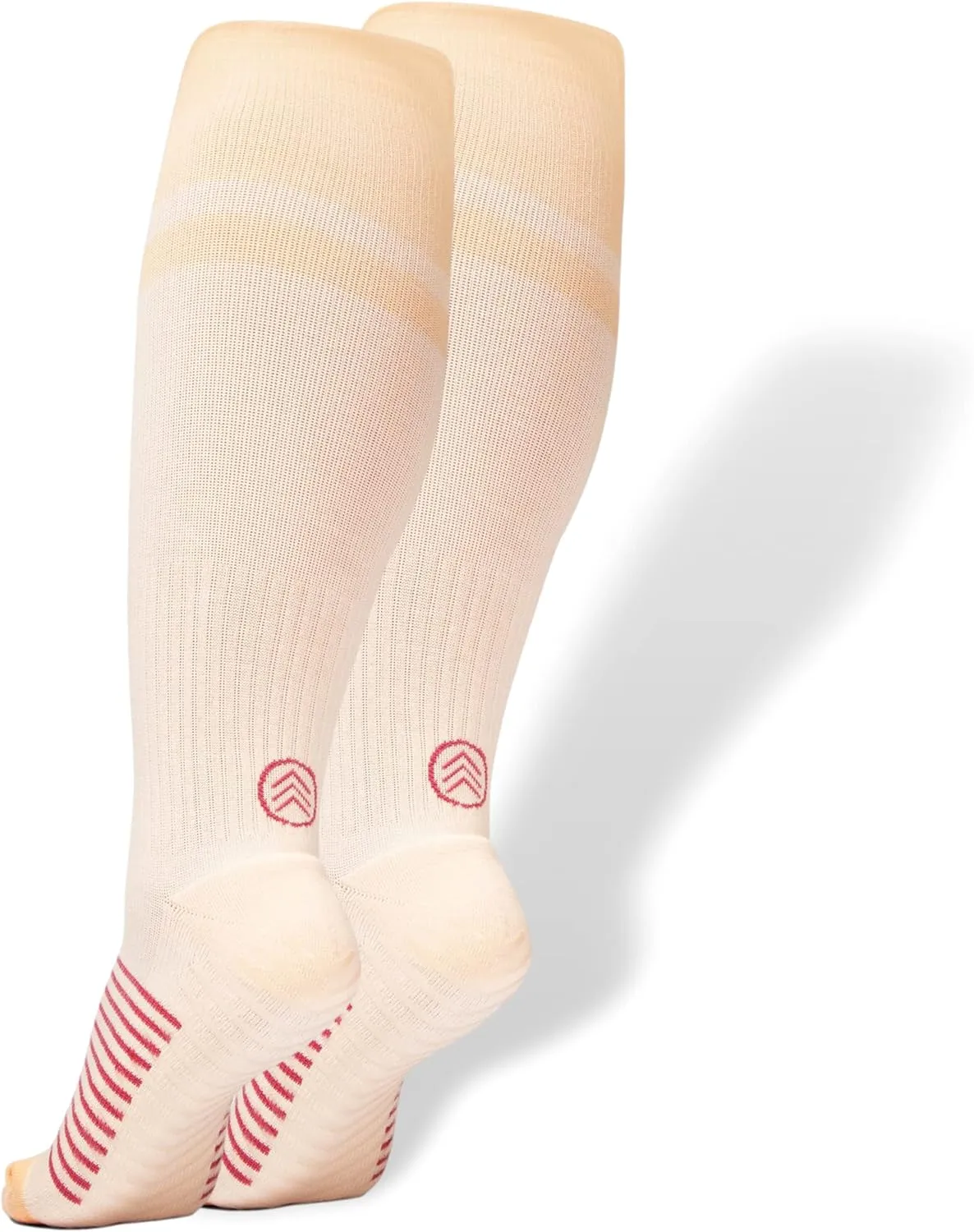Gripjoy Compression Socks with Grips for Women & Men - 15-20mmHg - Knee High Non-slip Socks