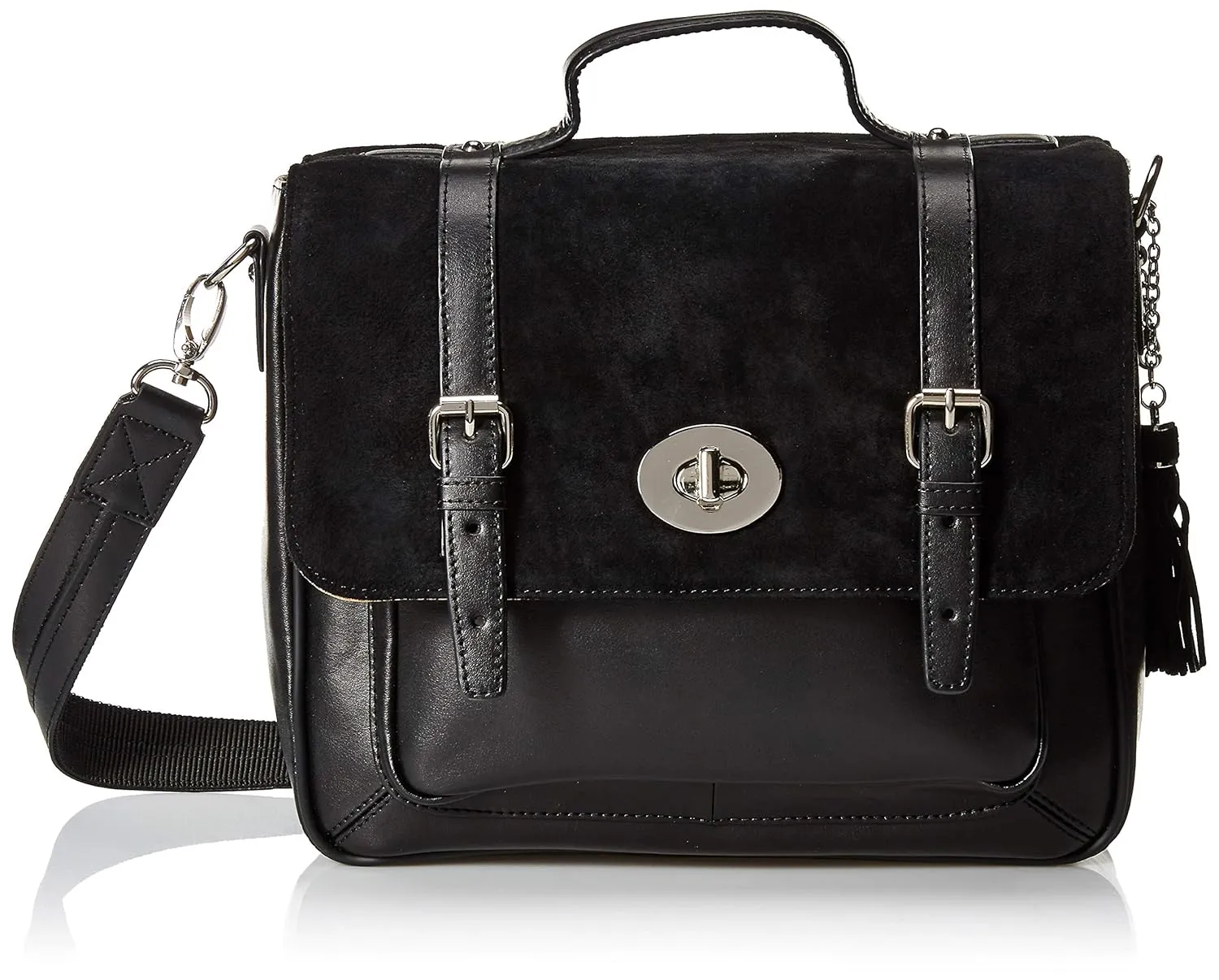 Gun Tote'n Mamas Concealed Carry School Girl Cross-Body Shoulder Bag, Black, Small