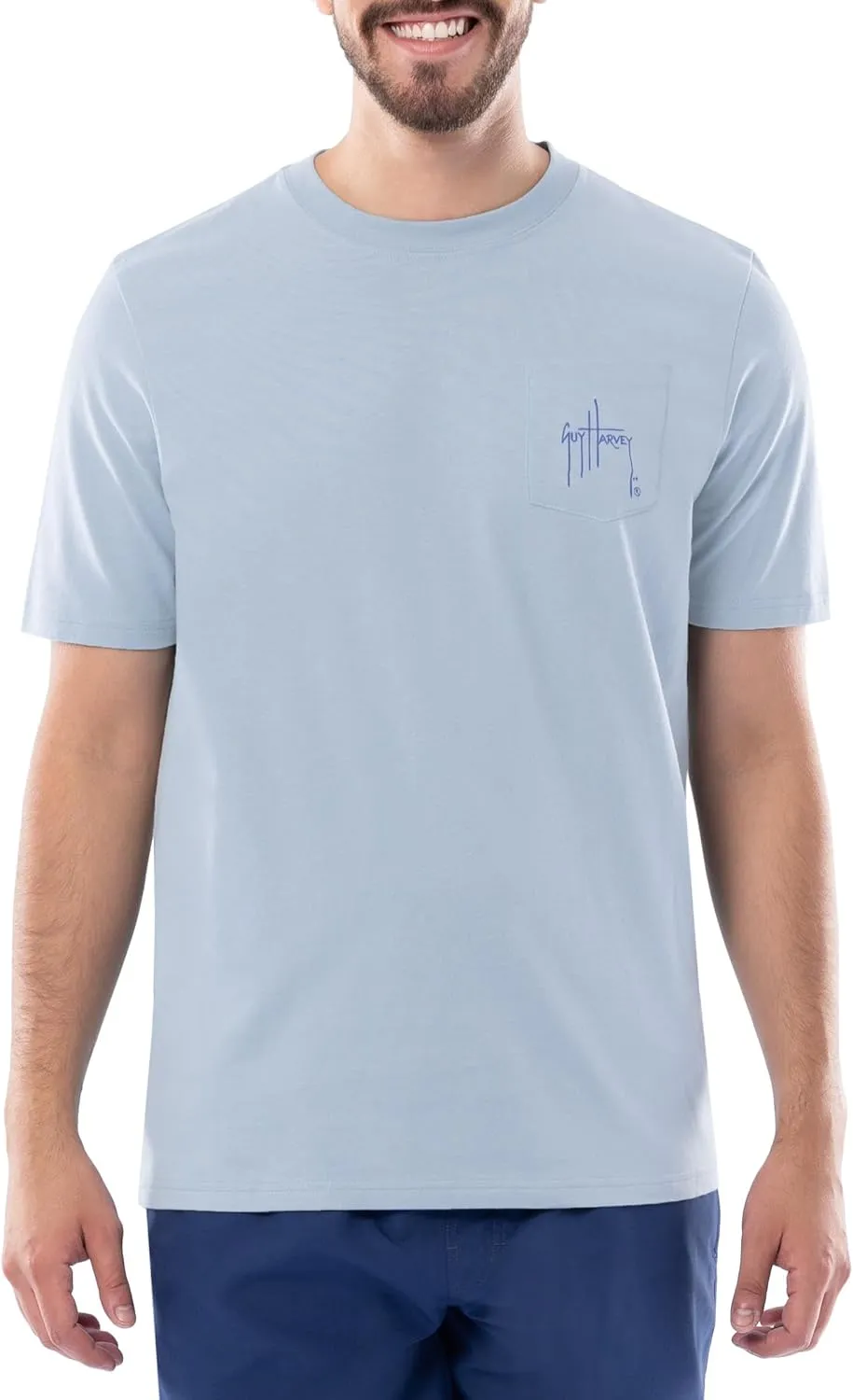 Guy Harvey Men’s Billfish Collection Short Sleeve Pocket T-Shirt
