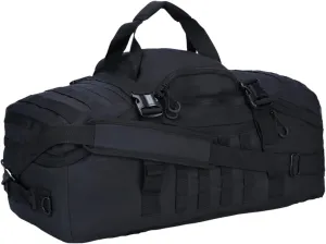 Gym Bag Duffle Bags Backpack Travel Duffel Bag with Weekend Overnight Bag for Outdoor,Tactical,Sports,Travel,Camping,Hunting (Black, 24in-Medium)