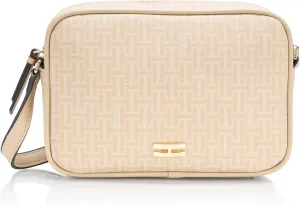 Halston Clara Signature Logo Top Zip Crossbody